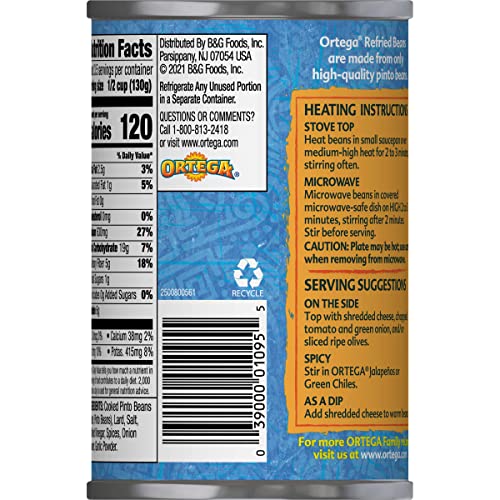 Image of Ortega Refried Beans, Traditional, 16 oz (Pack of 2)