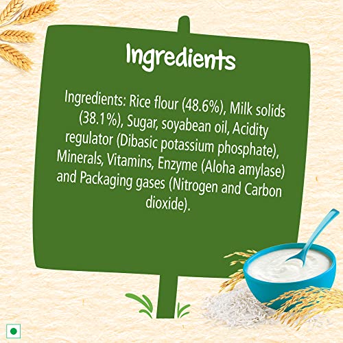 Image of CERELAC Nestle Baby Cereal with Milk, Rice,Stage 1, From 6 to 24 Months, Source of Iron & Protein, 300g (Pack of 2)