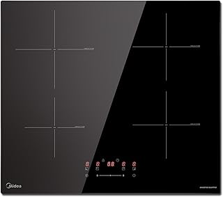Midea Induction Hob with 4 Cooking Zones Hobs Built-in Ceramic Hob Wiring Touch Control Automatic Shut-Off Child Lock
