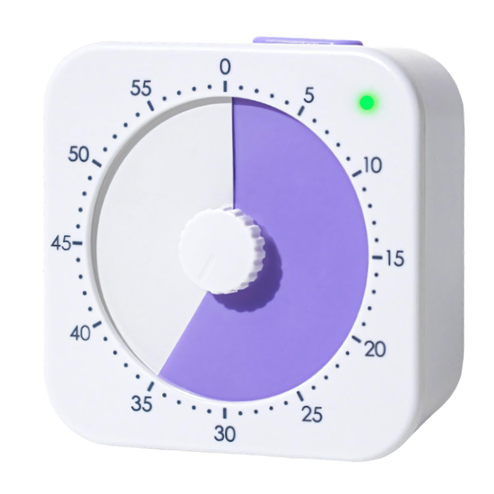Rotary Visual Timer for Learners, Desk Countdown Timer for Homework Periods, Classroom Tasks, and Study Routines Visual Study Classroom Homework Rotary Desk Reading Practice Task Pacing Shared Kitchen