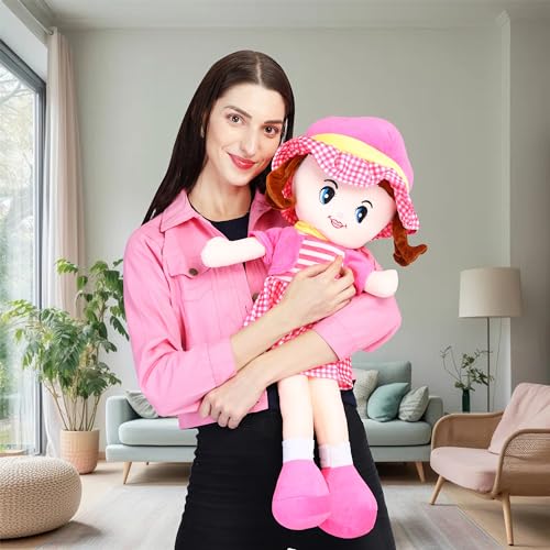 BESTIES Super Soft Stuffed Girl Winky Candy Doll (Winky Doll Pink, 40 cm)
