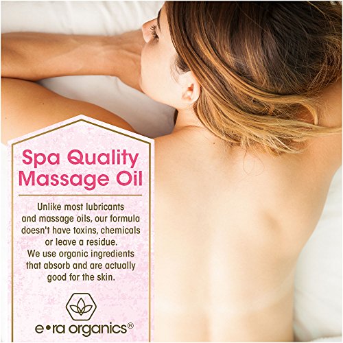 Organic Personal Lubricant & Massage Oil – Natural Lube for Men and Women with Extra Nourishing, Hydrating, Soothing Ingredients. Edible, Non Toxic, Paraben Free Formula Era-Organics