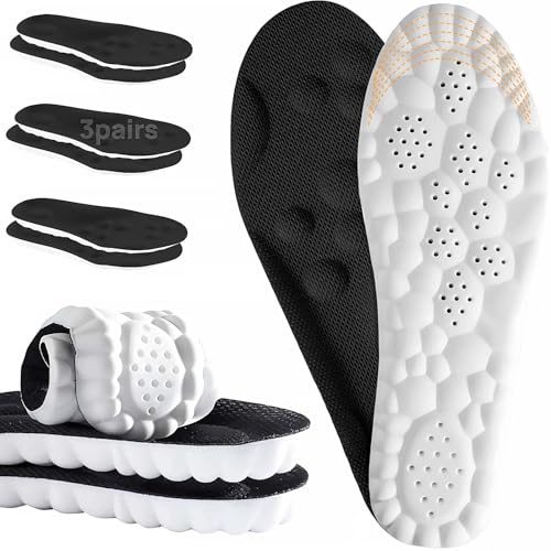 3 Pairs 4D Cloud Insoles Men Women