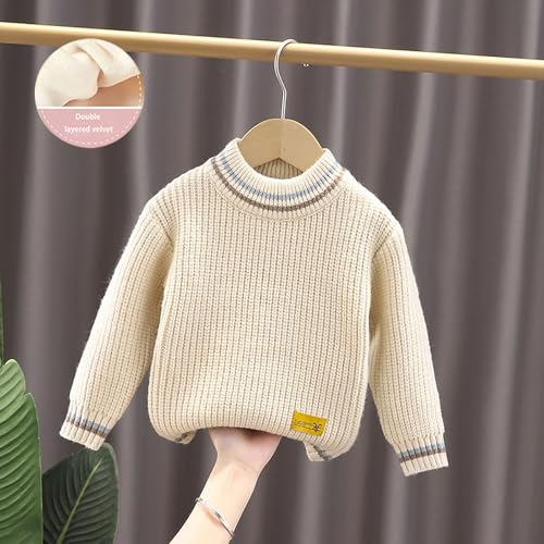 Toddler Baby Round Neck Sweater Girl Boys Long Sleeve Multicolour Knitted Pullover Tops Autumn Winter Sweatshirt2