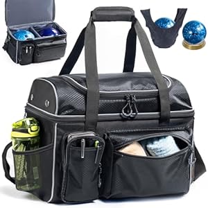 Vigegari Doppellagige Bowlingballtasche für zwei Bälle