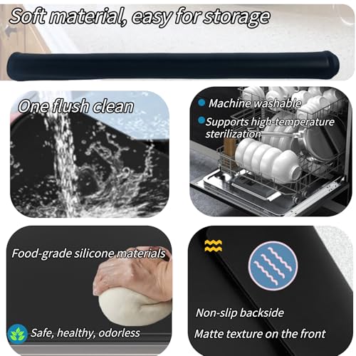 Image of Stove Top Covers for Electric Stove, Glass Stovetop Cover 30x21inch | Silicone Flat Dish Drying Mats for Kitchen Counter, Cooktop Oven Guard Mat for Kitchen RV