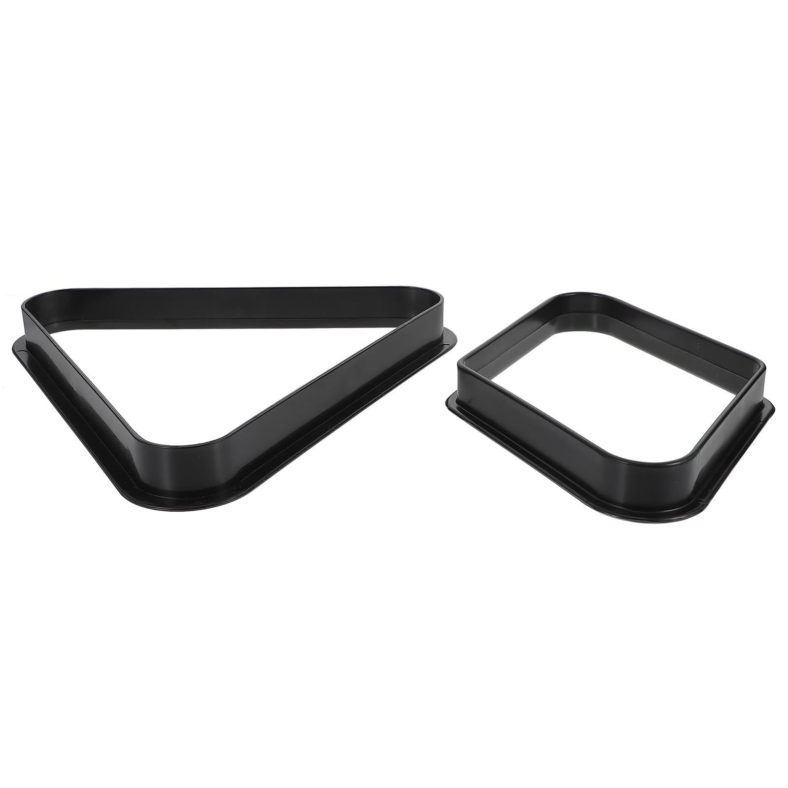 HANABASS Triángulo De Billar De Plástico para Mesa De Pool Organizador De Bolas Estándar Juego De Billar Accesorio De Soporte para Bolas 2 Piezas 12.59X11.14X1.37In