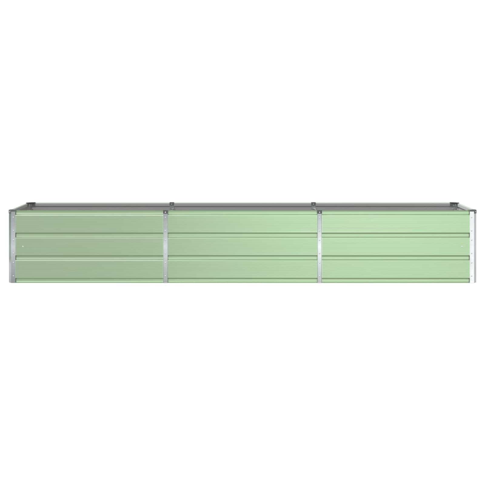 Pflanzkübel Pastellgrün 290x50x45 cm Verzinkter Stahl