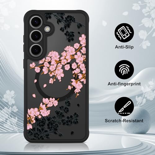 OOK Phone Case Fit for Samsung Galaxy S24 6.2 Inch, Pink Flowers Floral by OOK - Used condition - Image 5