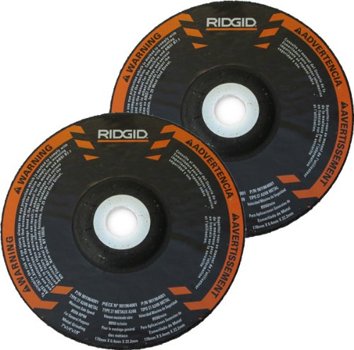Ridgid R1020 Grinder Replacement 7" Grinder Wheel (2 Pack) # 901964001-2PK