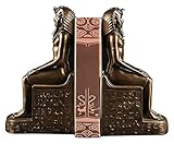 WQQLQX Statue Harz Buchstützen Pharao-Skulpturen Ägyptische Gott Statuen Figuren Home Decorations...