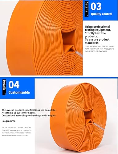 Tubo flessibile per pompa di scarico piatto in PVC agricolo per trasferimento dell'acqua, filtro per piscina, stagno drenante e irrigazione da giardino