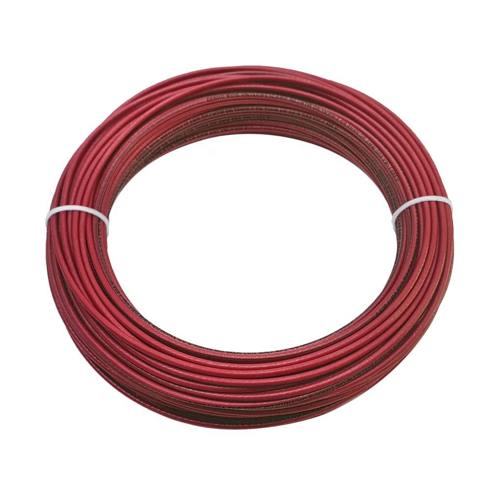 Paladin 10 AWG Gauge Insulated Stranded Copper THHN/THWN-2 Building Wire - 600 Volts Residential, Commercial, Industrial UL Listed (10 Feet, Red)