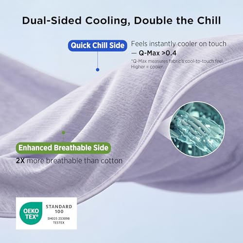 Image of Bedsure Lavender Cooling Blanket King Size for Hot Sleepers - Summer Cold Blanket for King Size Bed with Rayon Derived from Bamboo, Ice Cool Cold Arc-Chill Thin Summer Bedding Essentials, 108x90