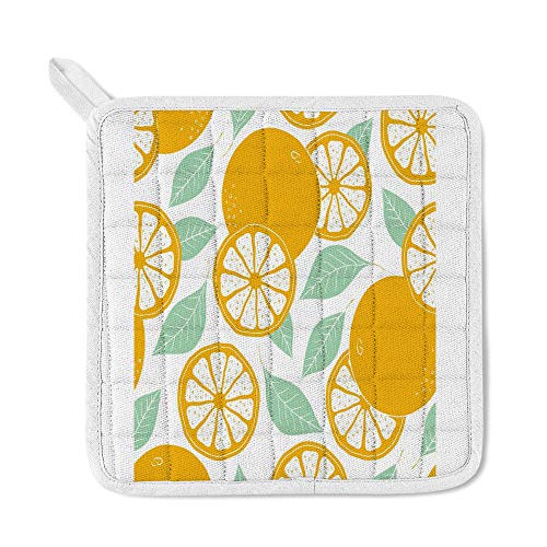 Tablier de cuisine orange de qualité supérieure avec manique et gant isolant - 4