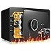 Cassaforte Elettronica Impermeabile Cassaforte Ignifuga, TOPQSC Cassaforte a Muro con Codice E Chiave, Cassaforte Digitale Adatto Riporre Oggetti Valore 250 x 350 x 250(mm)