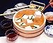 JapanBargain 4085, Japanese Wooden Hangiri Sushi Rice Mixing Bowl Tub for Sushi Restaurant Sushi Oke Sawara Cypress Wood 17.7 inches Diameter Made in Japan (45 cm)