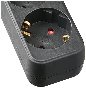 Meister 7430030 Mehrfachsteckdose 3-fach Schwarz