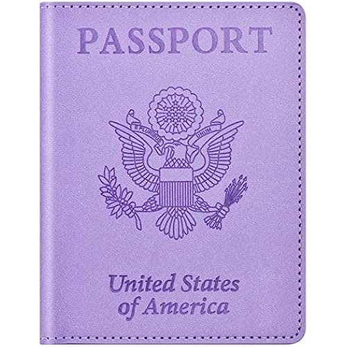 Eoehro Passport Holder for Travel Essentials, Passport Wallet Cover Case for Travel Must Haves Accessories, Passport Book Holders for Women and Men