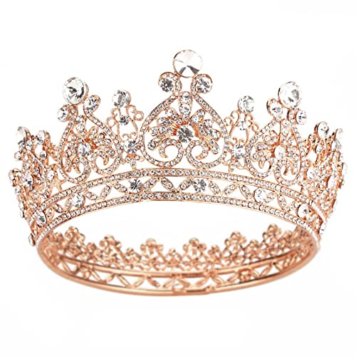 Corona de cristal para novia tocados de pelo y tiaras de boda