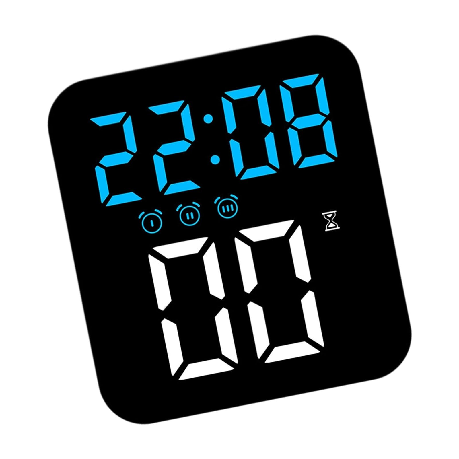 Hsioluted Stylish Minimalists Alarm Clock with Oversized LED Screen 3 Brightness and Timer Bedroom Essential Decors Quiet Bedroom Clock