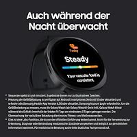 Samsung Galaxy Watch8 Smartwatch mit Galaxy AI, Fitness-Uhr und Fitness-Tracker, Sport Band, Wellness- und Schlaf-Coaching, 40 mm, Bluetooth, Graphite, 3 Jahre Herstellergarantie – Ansicht 7