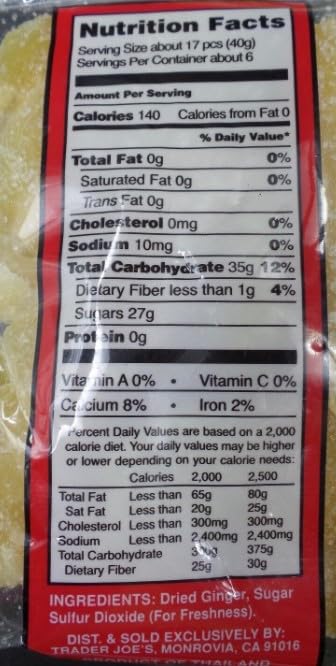 Miniatura 2 de Paquete de 3 Trader Joe's - Jengibre dulce y picante cristalizado