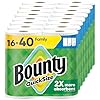 Bounty Paper Towels Quick Size, White, 16 Family Rolls = 40 Regular Rolls