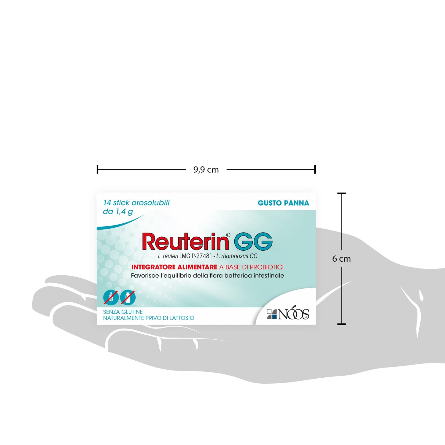 Fermenti Lattici Probiotici per Intestino Reuterin GG 14 Stick Orosolubili 10 Miliardi di Fermenti Lattici Adulti, Bambini Probiotico Completo con Reuteri, Lactobacillus Rhamnosus GG