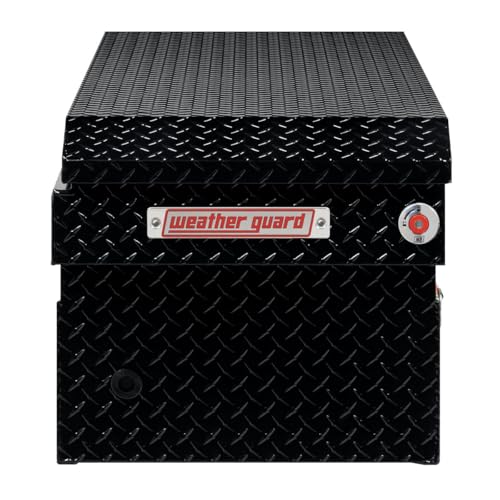 Image of Weather Guard Model 127-5-04 Saddle Box, Aluminum, Full Standard, Gloss Black, 11.0 cu ft