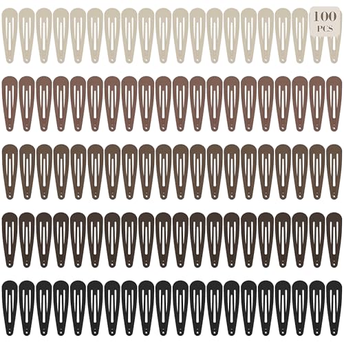 100 Piezas Pinzas de Pelo Snap para Mujeres miniatura 2