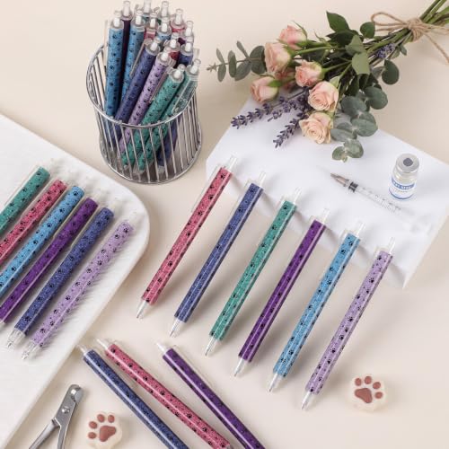 Image of Jetec 120 Pcs Vet Tech Week Gift Ballpoint Pen Paw Funny Thank You Gift