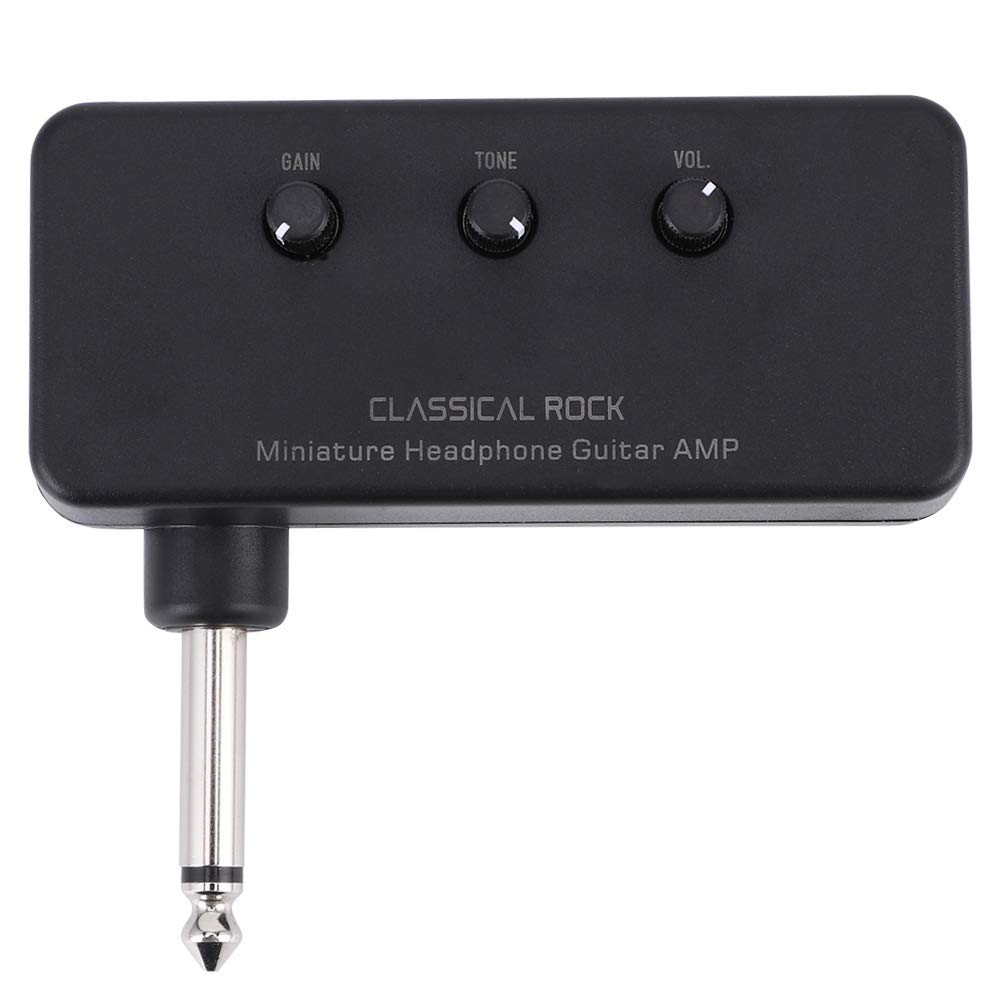 Amplificador de Guitarra ABS, Práctico Mini Amplificador para Bajo, Portátil Amplificador de Guitarra Eléctrica para Practicar en Casa Estudio Viaje