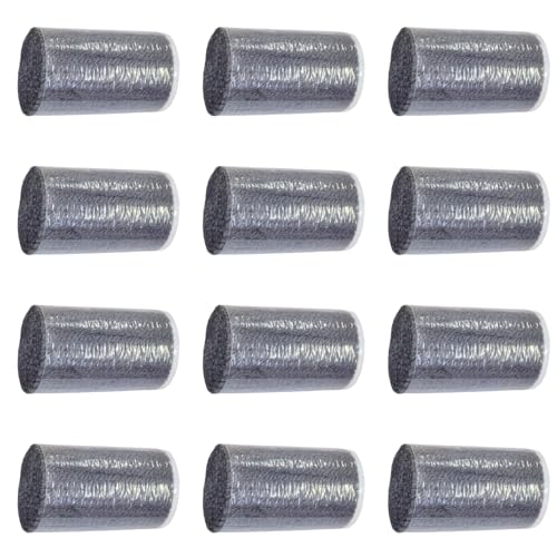 Image of Yglnden 12 Rolls Latch Hook Kit Colorful Yarn Bundles Cut Rug DIY Latch Hook Yarn for Handmake Craft Sewing Knitting for Adults (Grey #40)
