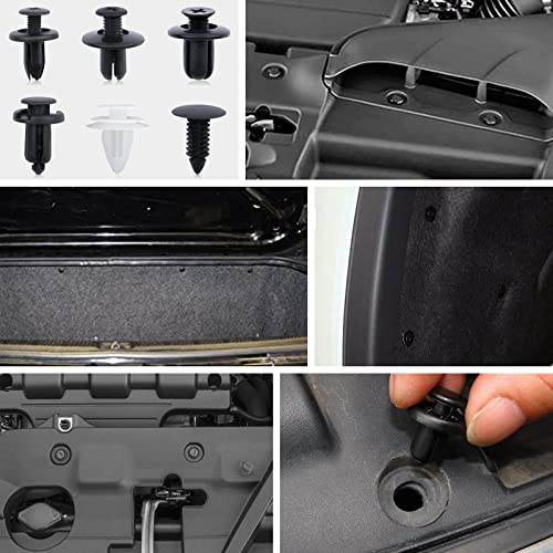 Image of 110PCS 6 Sizes Car Retainer Clips Kit, Auto Door Trim Panel Clips, Expansion Screws Replacement Kit Accessories, Bumper Push Rivet Clips with Storage Box, Universal for GM, Ford, Toyota, Chrysler