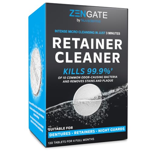 ZENGATE Retainer Cleaner Tablets, 120 Count for...