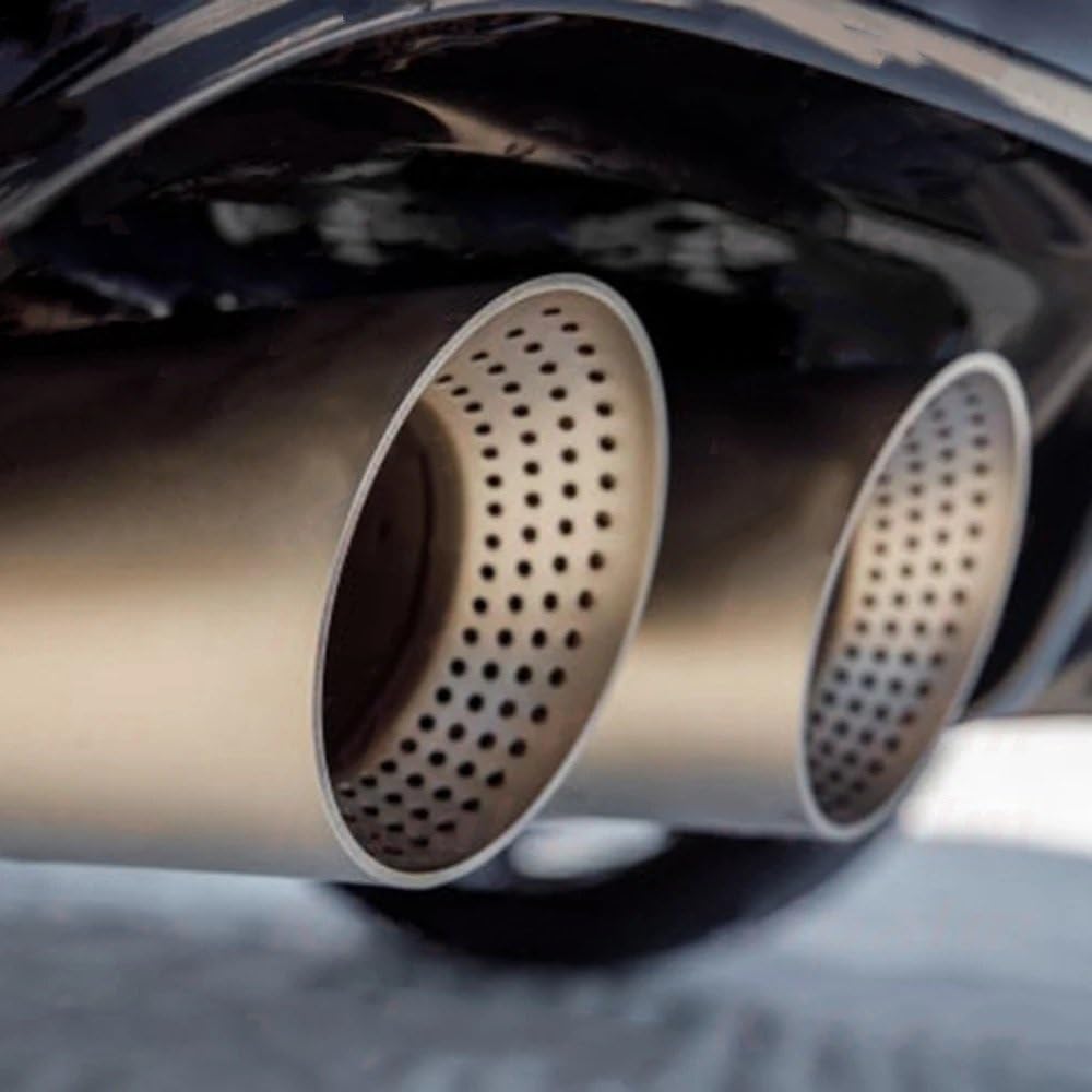 Rura wydechowa samochodu Pojedyncze końcówki wydechu ze stali nierdzewnej do samochodu VW Golf 6 pasujące Golfa 7 R Tiguana powierzchnia piaskowana(Ak logo In70-101mm)