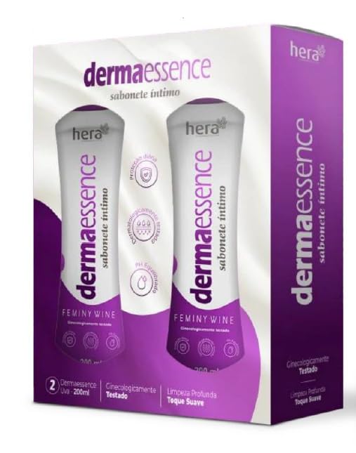 Kit com 2 Unidades Dermaessence Sabonete Íntimo Feminy Wine Uva
