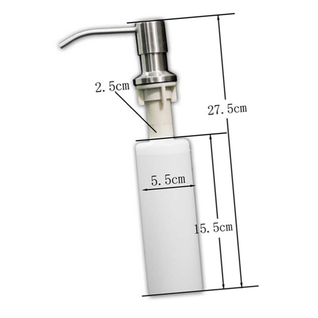 UTHCLO Bathroom Soap Dispenser Set Pump 300ml Soap Dispenser Pump for Kitchen Shampoo