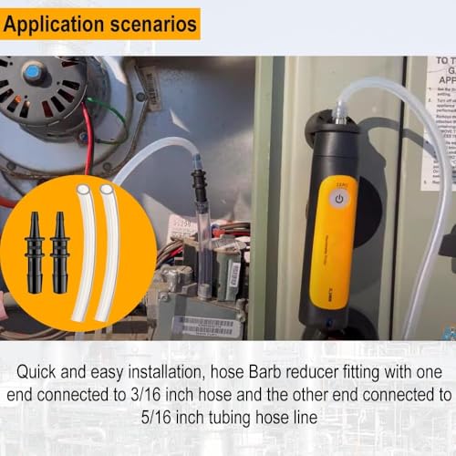 Image of ZIBOO JL3KM Manometer Probe Kit, Compatible with Klein Tools ET180 Digital Manometer Compatible with Fieldpiece JL3KM2, SDMN5,SDMN6,ADMN2,HVAC 2X 39.37 inch (1.0M) Soft Tubes
