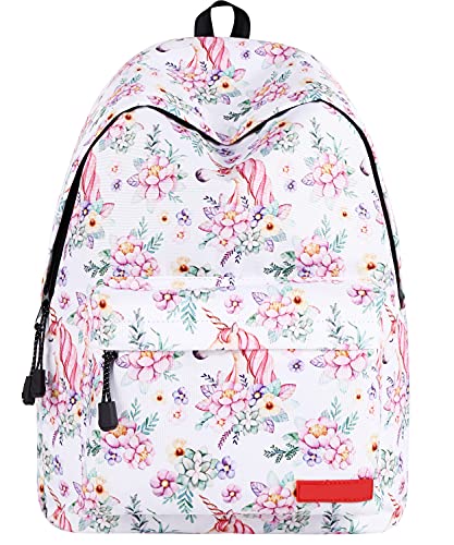 EIAY Shop School Bag 15.7 Inch Stylish Canvas Laptop Backpack Casual Daypack Outdoor Travel Backpacks Unicorn 1