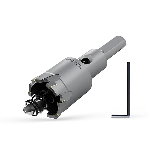 Miniatura 10 de GSTK Kit de sierra perforadora de carburo TCT de carburo de alta resistencia, 0.886 in (7/8 ")