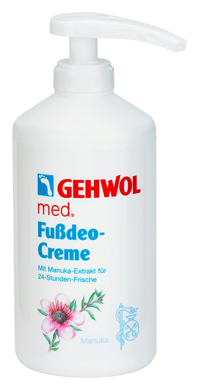 GEHWOL Med - Crema desodorante para pies, 500 ml, bote con dispensador
