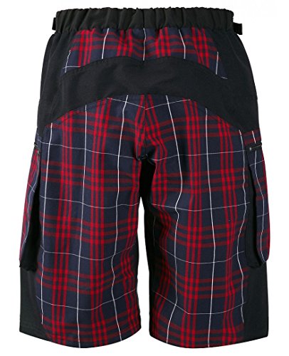 Outlaw Bullet MTB Short Red Plaid miniatura 2