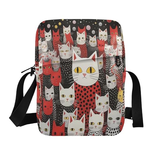 messenger bags for women crossbody bag men Woman Shoulder Handbags Adjustable Strap for outdoor sports outdoor sports- Cat Wall Art Redl