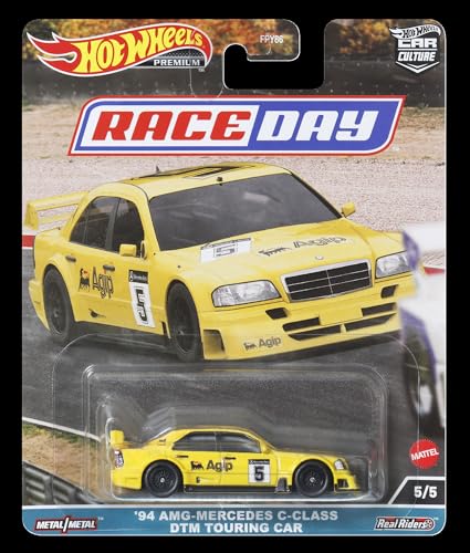 Hot Wheels Auto a Escala 1:64 Mercedes C-Class DTM miniatura 6