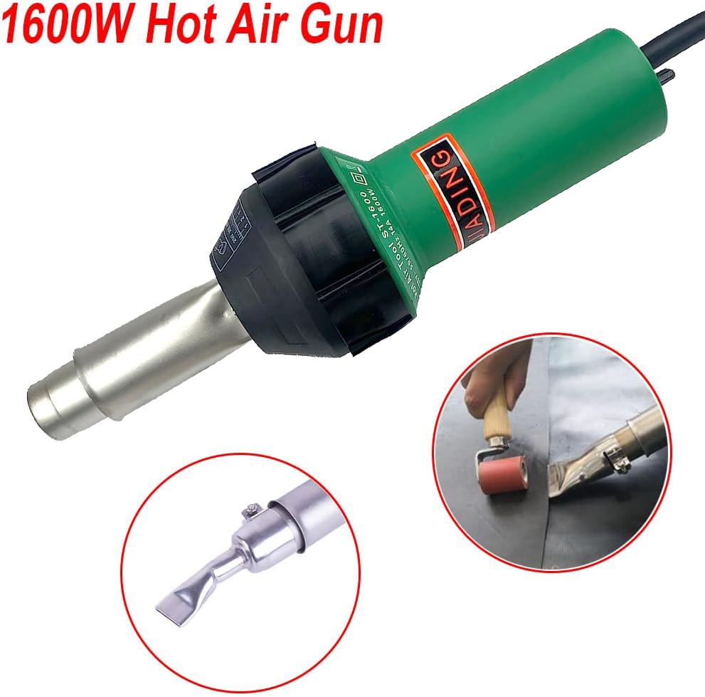 110V 1600W Hot Blast Torch Overlap Air Welding Gun Welder Pistol Tool Hot Air Gun Vinyl Floor with — view 3