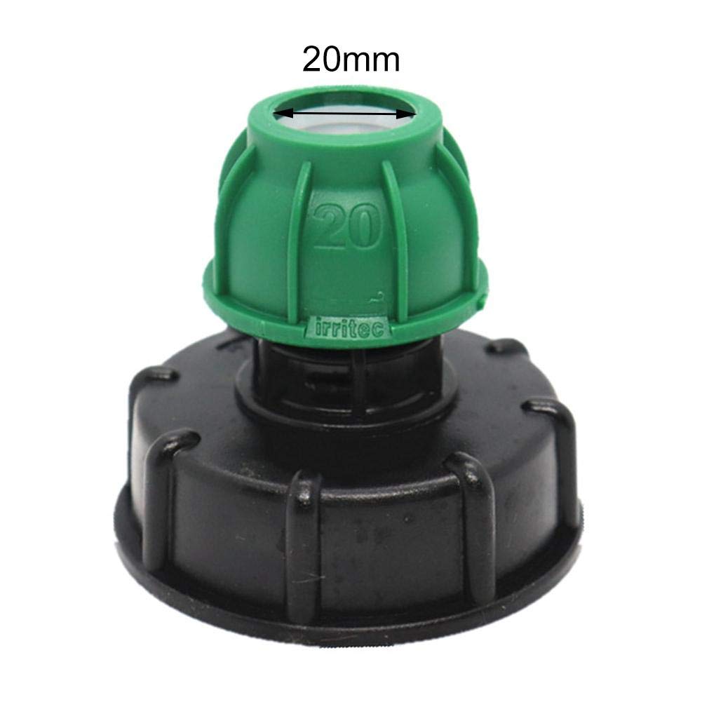 Supertool Tubo adattatore S60X6 per serbatoio d'acqua IBC, connettore adatto per serbatoi d'acqua IBC, 25 mm, uscita a T