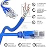 Mr. Tronic Blue Cat 5E Ethernet Cable 50m, High Speed LAN Ethernet Network Cable with RJ45 Ends Connectors, 50m Cat5E Internet 1 Gbps, ADSL AWG24 Patch, UTP CCA (50 Meters, Blue) #1
