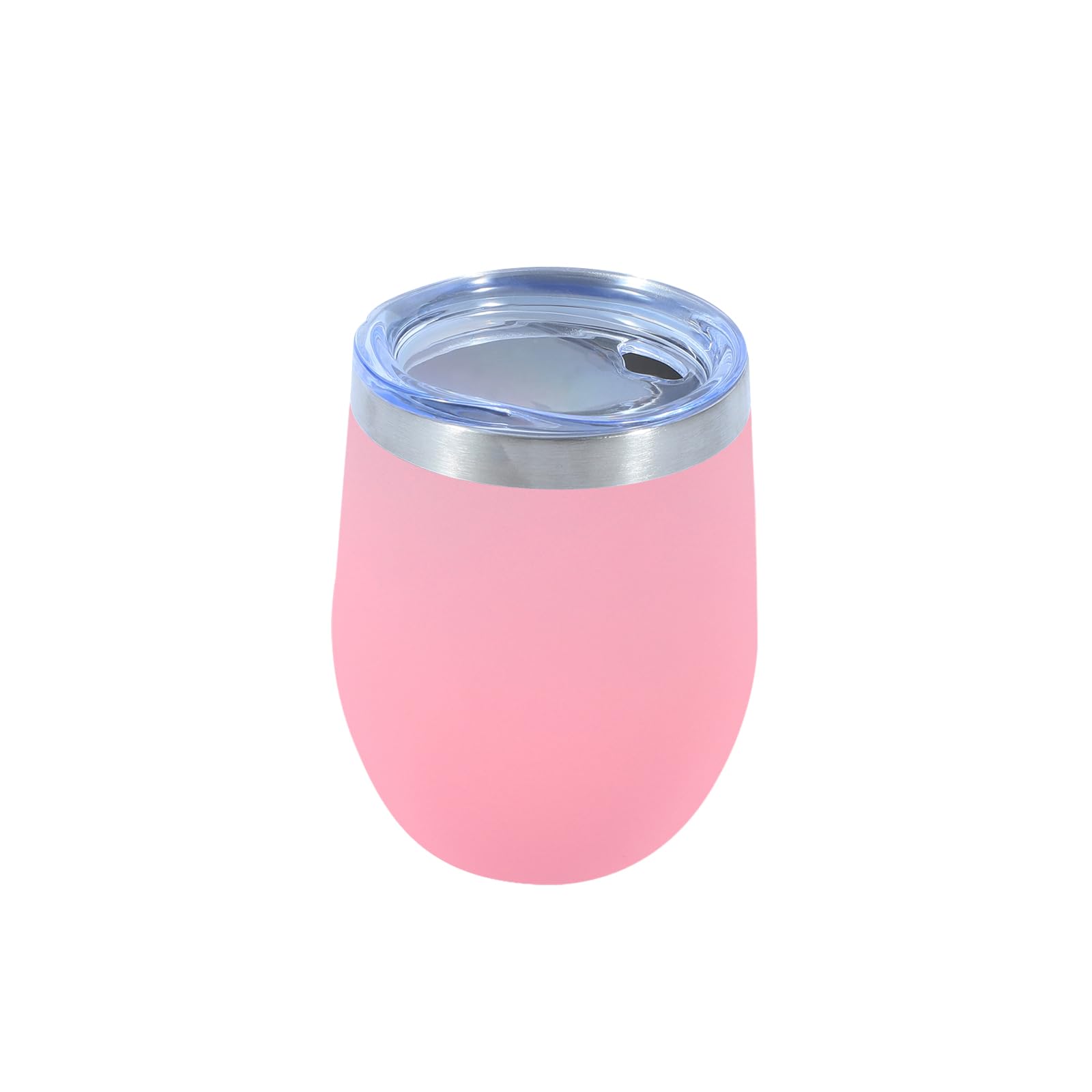 Dongni Stemless Insulated Wine Glass Tumbler,12 oz Stainless Steel Stemless Wine Glass Keeps Beverages Cold for 6 Hours, Hot for 3 Hours Non-Slip,